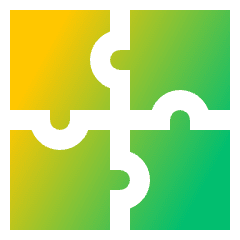 Module Puzzle 3 Icon from Sharp Gradient Set