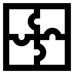 Module Puzzle 3 Icon from Sharp Line Set