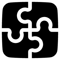 Module Puzzle 3 Icon from Plump Solid Set