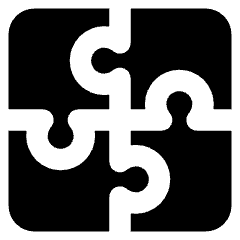 Module Puzzle 3 Icon from Core Solid Set