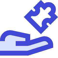 Module Puzzle Hand Icon from Sharp Duo Set