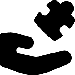 Module Puzzle Hand Icon from Flex Solid Set