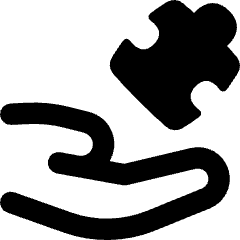 Module Puzzle Hand Icon from Flex Remix Set