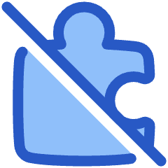 Puzzle Extension Off Disabled Icon from Plump Duo Set