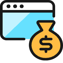 Monetization Browser Bag Icon from Ultimate Colors Set