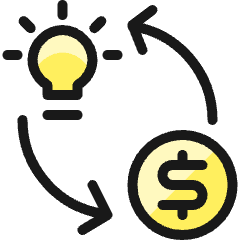 Monetization Idea Icon from Ultimate Colors Set
