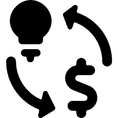 Monetization Idea Icon from Ultimate Bold Set