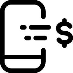 Monetization Phone Icon from Ultimate Regular Set