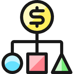 Monetization Structure Icon from Ultimate Colors Set