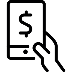 Monetization Tablet Icon from Ultimate Light Set