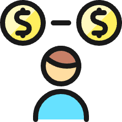 Monetization User Coins Icon from Ultimate Colors Set