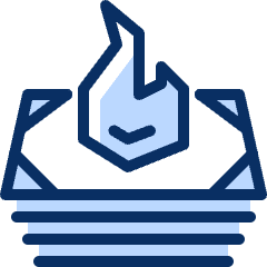 Bank Notes Fire Icon from Cyber Duotone Set