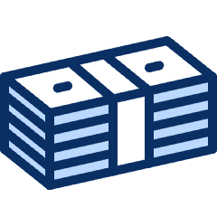 Bank Notes Stack Icon from Cyber Duotone Set
