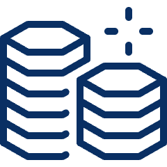 Coin Stack Icon from Cyber Line Set