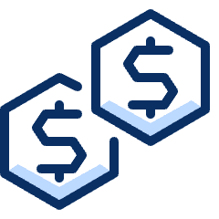 Coins Icon from Cyber Duotone Set