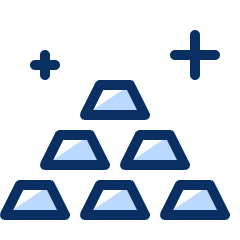 Gold Nugget Icon from Cyber Duotone Set