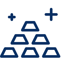 Gold Nugget Icon from Cyber Line Set