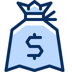 Money Bag 2 Icon from Cyber Duotone Set