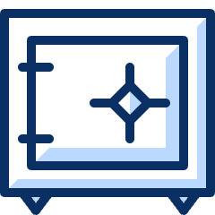 Safe 1 Icon from Cyber Duotone Set