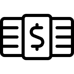 Accounting Bill Stack Icon from Ultimate Light Set