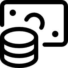 Accounting Coins Bill Icon from Ultimate Regular Set