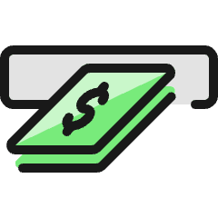 Accounting Withdraw Icon from Ultimate Colors Set