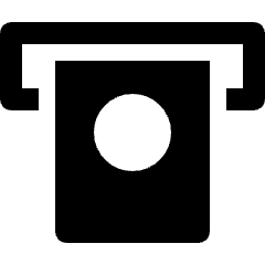 Atm Socket Money Withdraw 1 Icon from Nova Solid Set