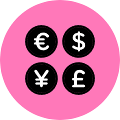 Currencies Icon from Kameleon Pop Set