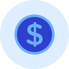 Dollar Coin Icon from Kameleon Duo Set