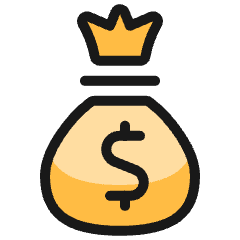 Money Bag Dollar Icon from Ultimate Colors Set