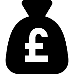 Money Bag Pound Icon from Nova Solid Set