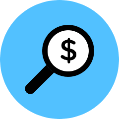 Money Search Icon from Kameleon Pop Set