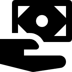 Money Sharing Give Icon from Nova Solid Set