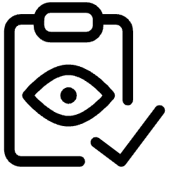 Eye Checkup Chart 1 Icon from Ultimate Regular Set