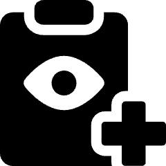 Eye Checkup Chart Cross 1 Icon from Ultimate Bold Set