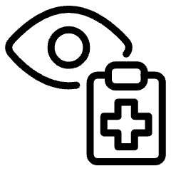 Eye Checkup Chart Cross 2 Icon from Ultimate Light Set