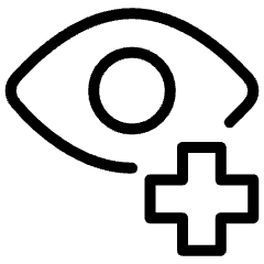 Eye Checkup Cross Icon from Ultimate Light Set