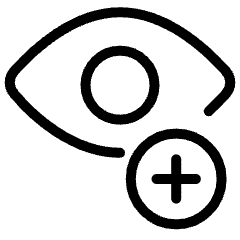 Eye Checkup Sign Icon from Ultimate Light Set