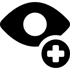 Eye Checkup Sign Icon from Ultimate Bold Set