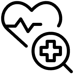 Healthcare Diagnostic Heart Rate Icon from Ultimate Light Set