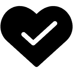 Heart Approve 2 Icon from Ultimate Bold Set