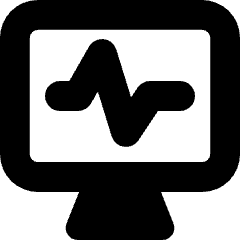 Heart Rate Monitor Icon from Micro Solid Set
