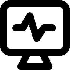 Heart Rate Monitor Icon from Micro Line Set
