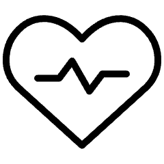 Heart Rate Pulse Icon from Ultimate Light Set