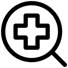 Medical Search Icon from Ultimate Regular Set