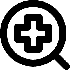 Medical Search Diagnosis Icon from Micro Line Set