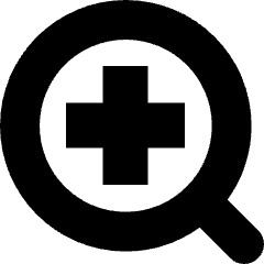 Medical Search Diagnosis Icon from Micro Solid Set