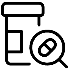 Medicine Drug Bottle Search Icon from Ultimate Light Set