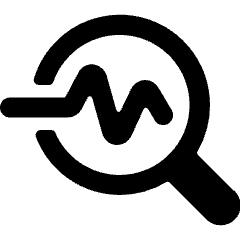 Monitor Heart Beat Search Icon from Ultimate Bold Set