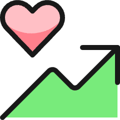Monitor Heart Rate Up Icon from Ultimate Colors Set